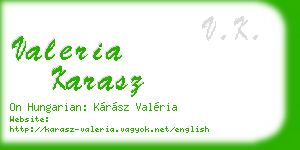 valeria karasz business card